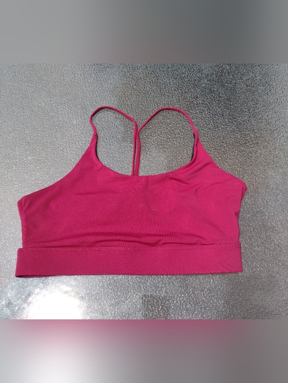SHEIN Magenta Double-Strap Bralette